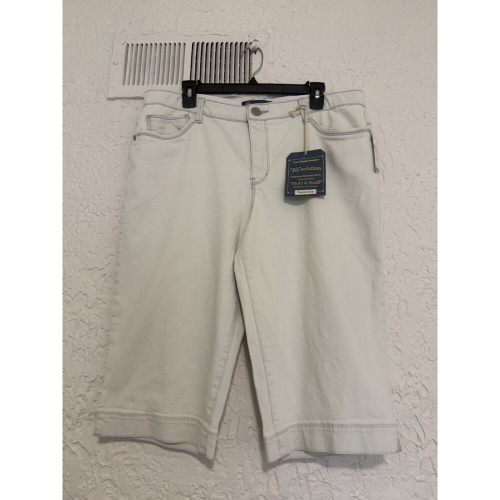 NWT Democracy AB Solution Mold &hold long Bermuda Denim Shorts SZ 14 Petite